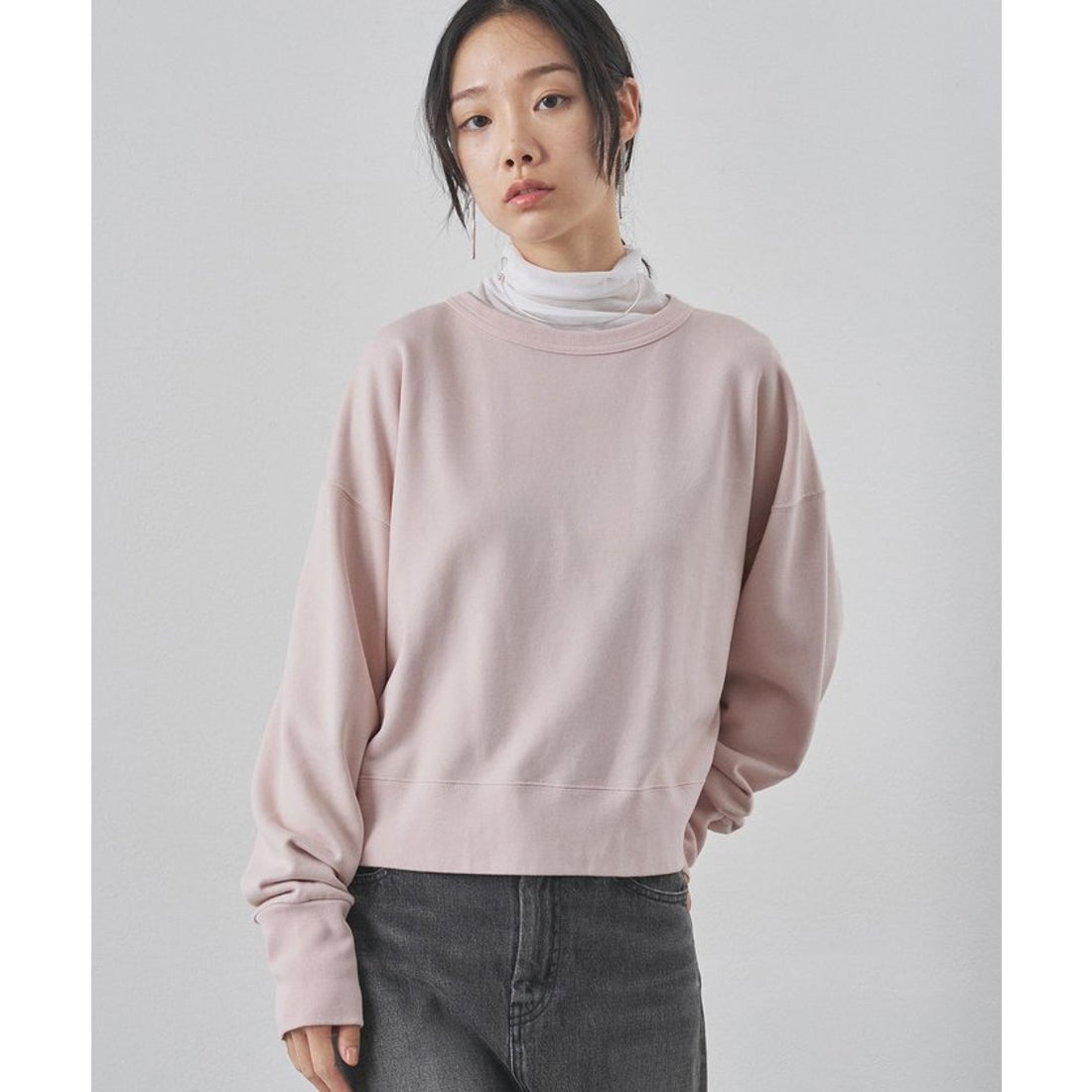 ウィムガゼット Whim Gazette ヴィンテージロゴ裏毛 （pinkbeige