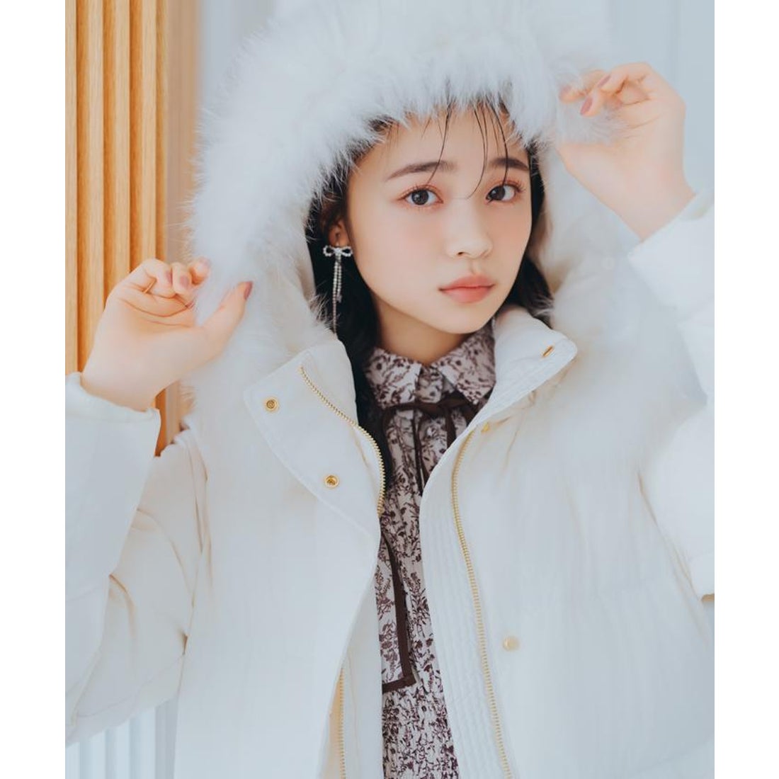 ウィルセレクション WILLSELECTION FOXファー付きロングダウン