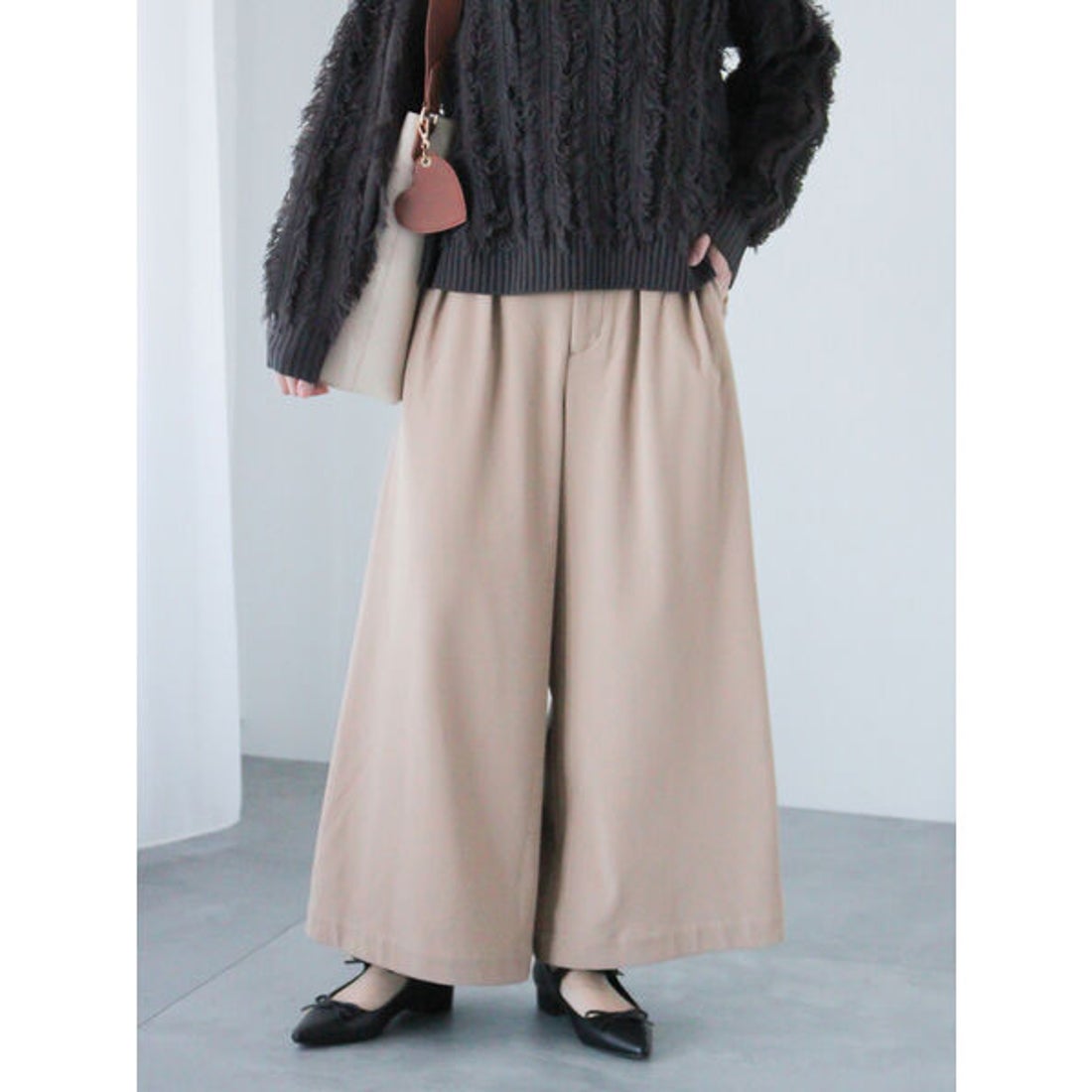 テチチ テラス Te chichi TERRASSE カットフラノワイドパンツ