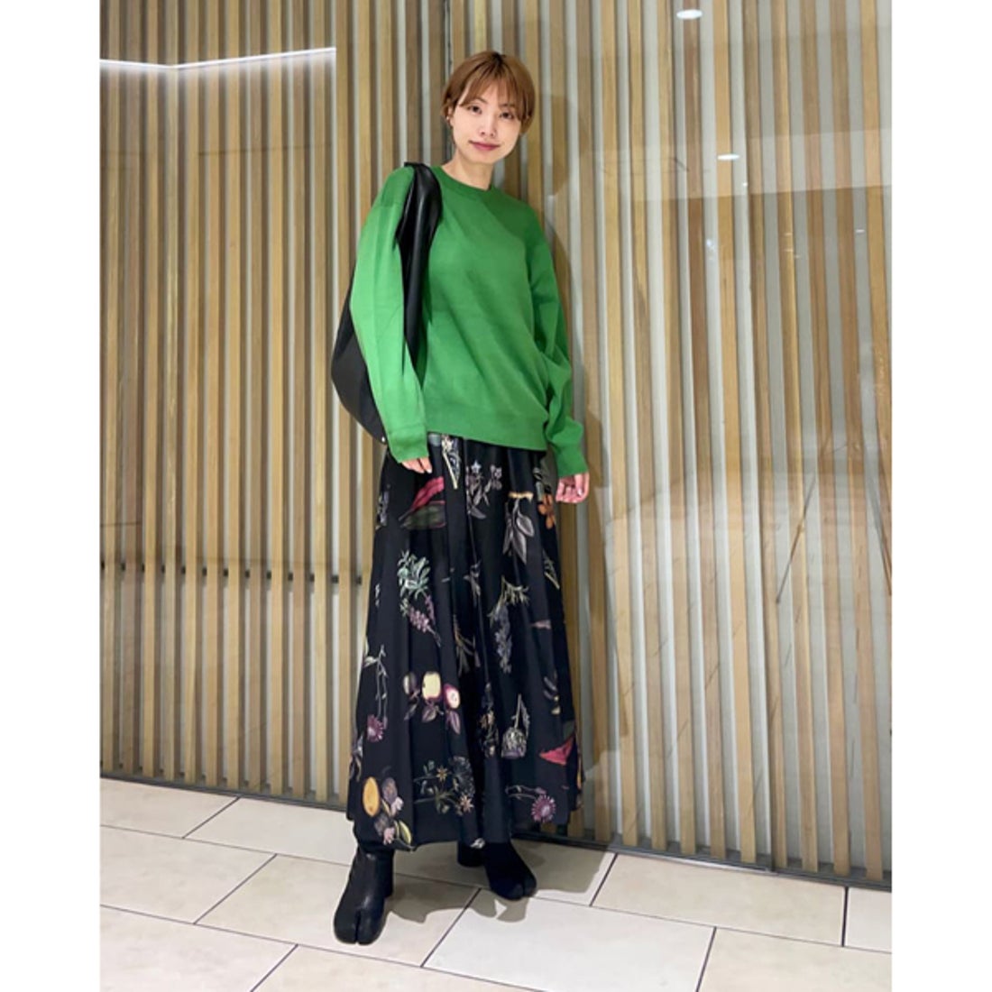 キャバン CABaN CABaN コットンカシミヤ クルーネックプルオーバー