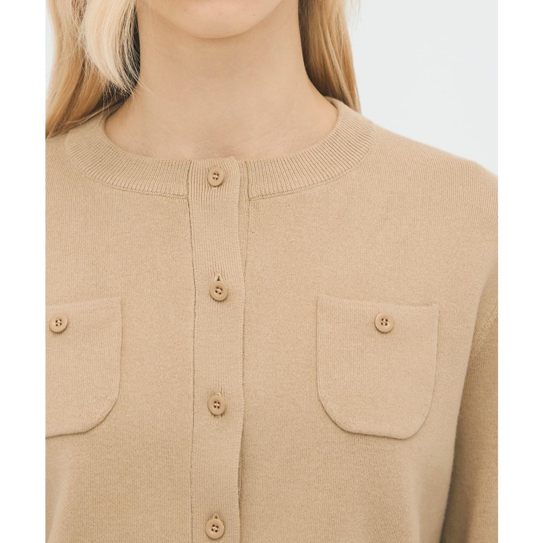 キャバン CABaN コットンカシミヤ クルーネックカーディガン （41