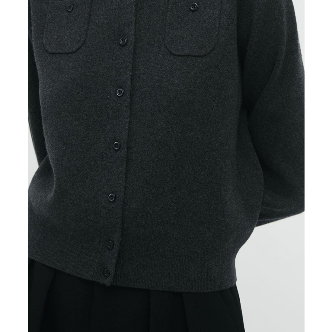 キャバン CABaN CABaN コットンカシミヤ クルーネックカーディガン