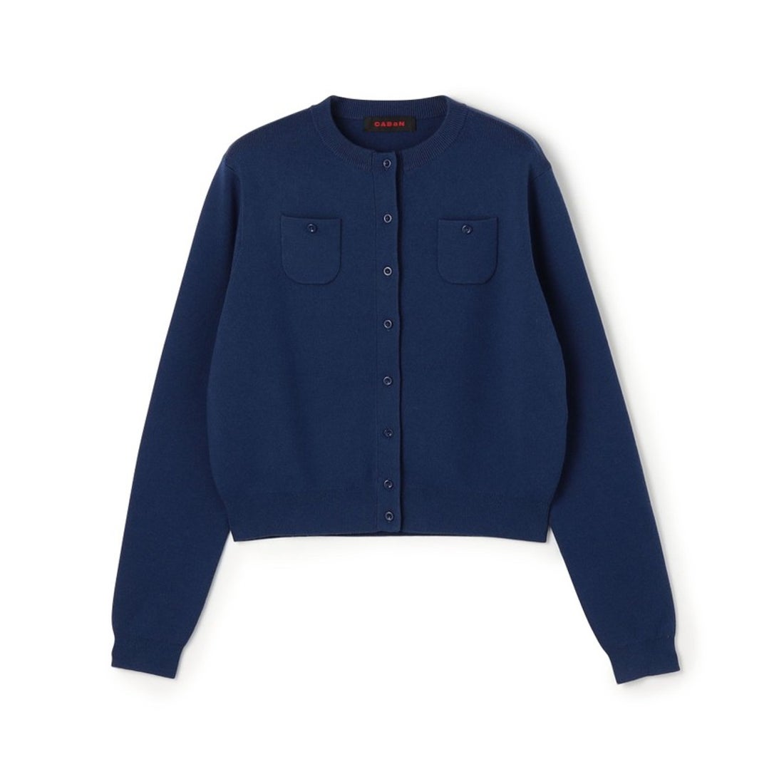 キャバン CABaN CABaN コットンカシミヤ クルーネックカーディガン