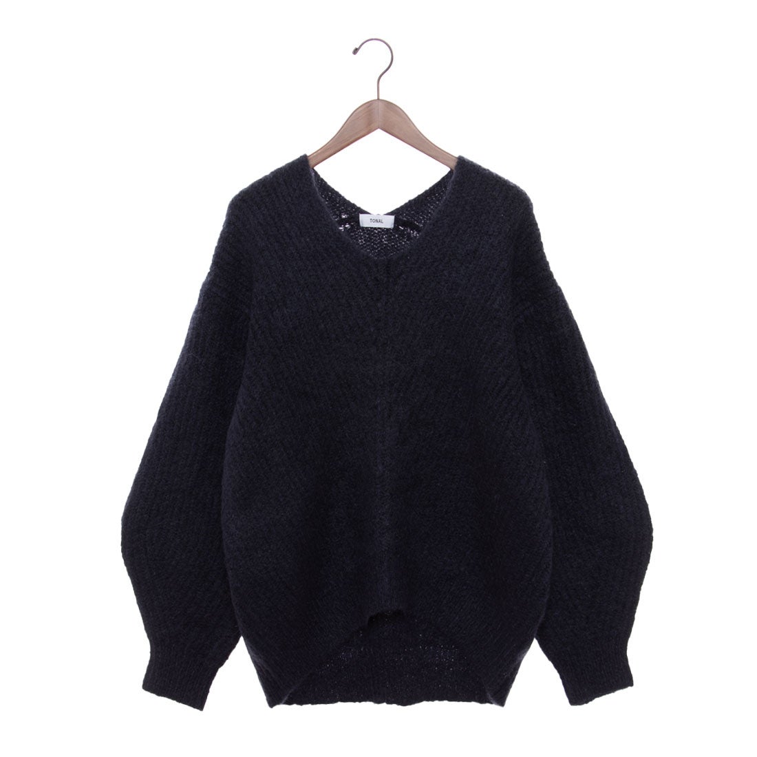 トーナル TONAL モヘアVネックニット （ネイビー） -ファッション通販