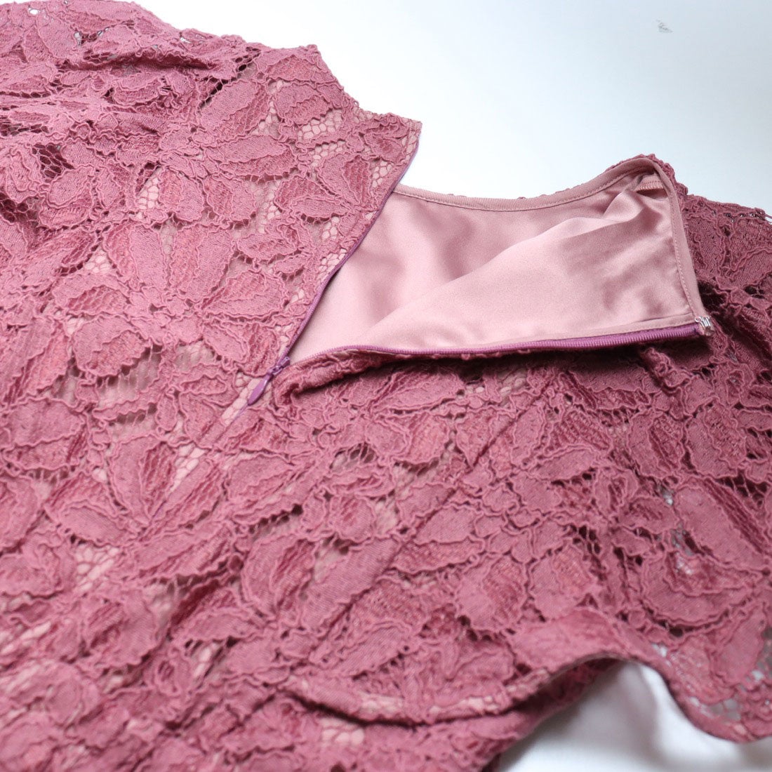 トーナル TONAL ケミカルレースフリルワンピース （ピンク