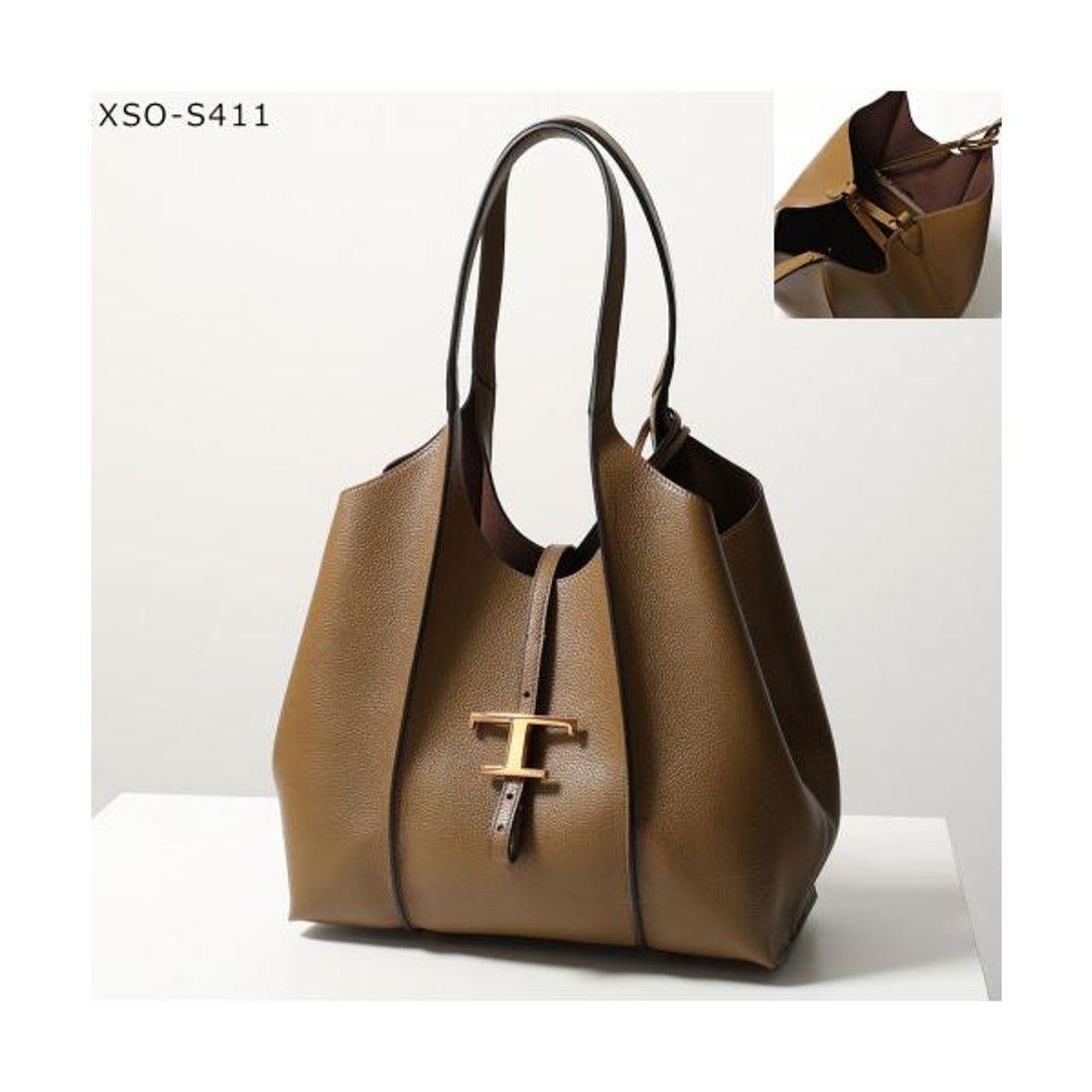 トッズ TOD'S TODS トートバッグ XBWTSBA0200 レザー ポーチ付き （XSO