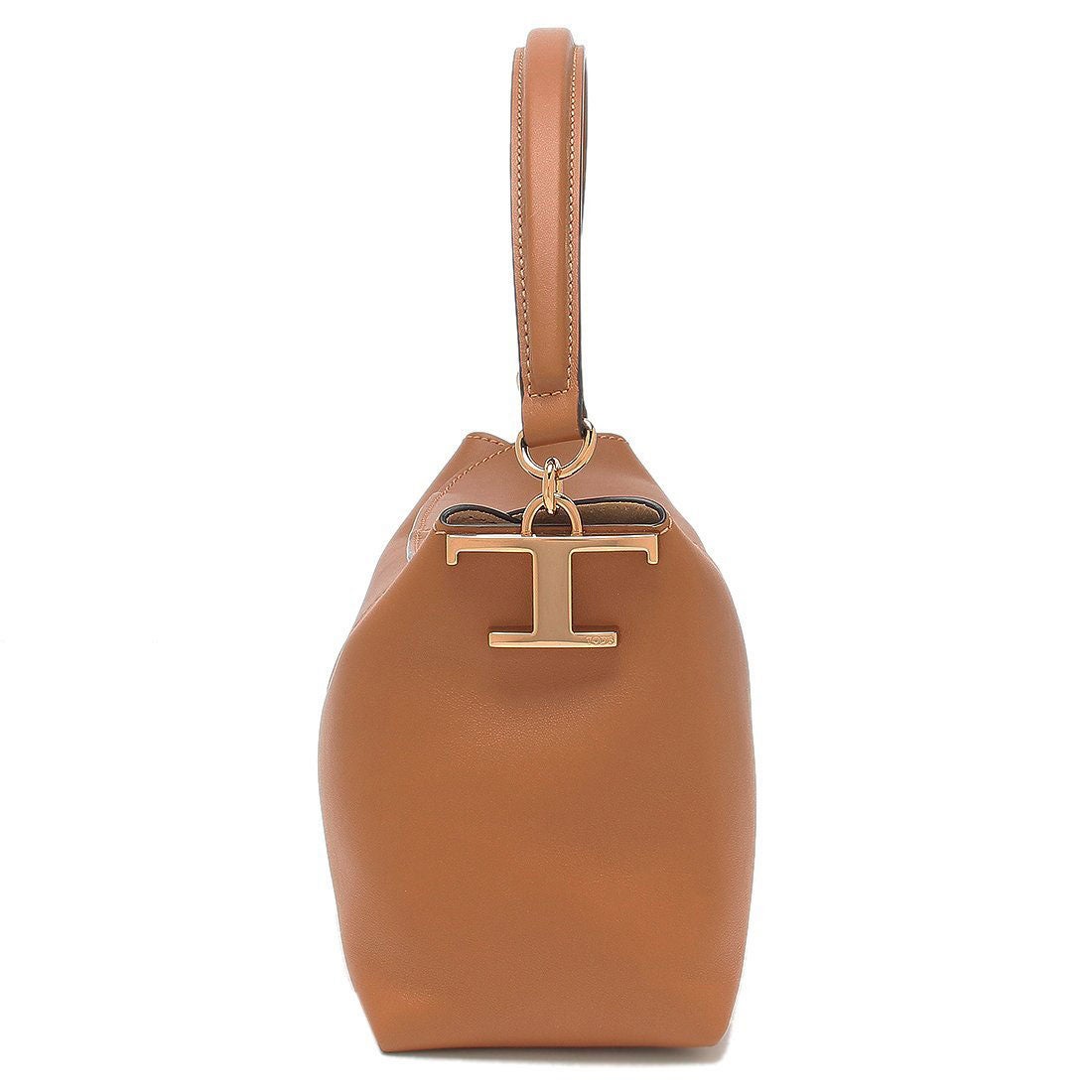 トッズ TOD'S ハンドバッグ ショルダーバッグ Tケース ミニ ブラウン