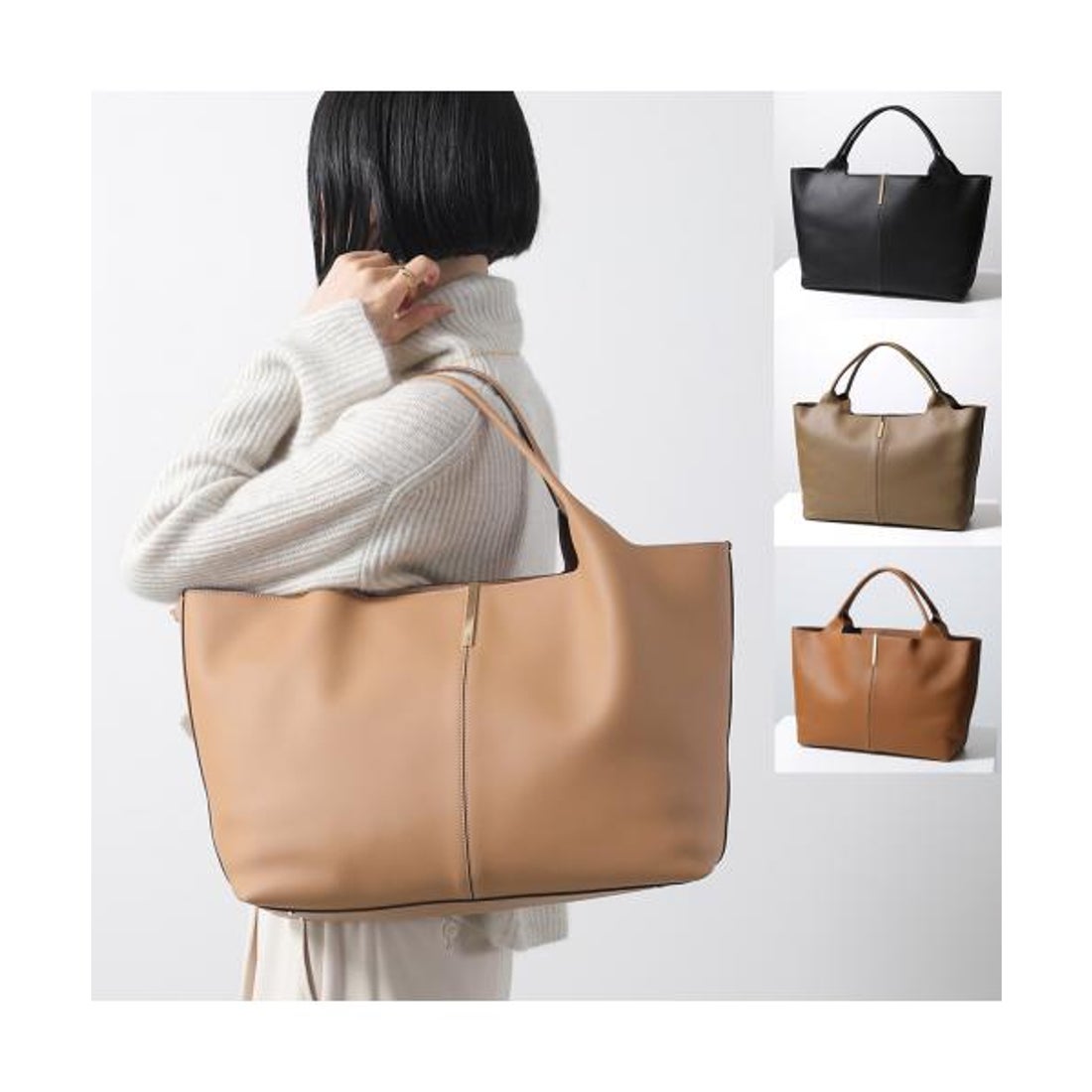 トッズ TOD'S TODS トートバッグ XBWEBRA0300UBL レザー （502A