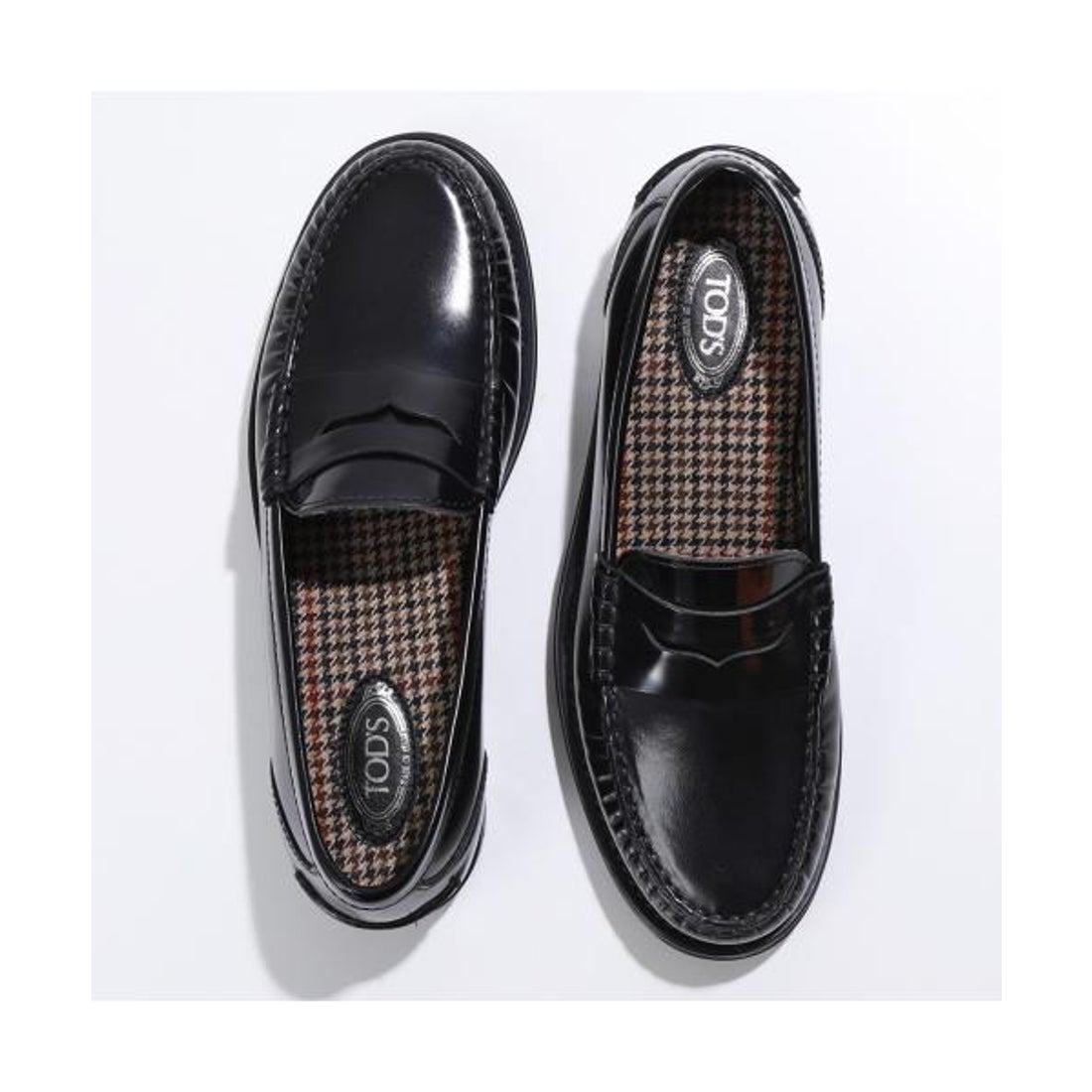 トッズ TOD'S TODS ローファー XXW02I00010SHA レザー 千鳥格子 （B999