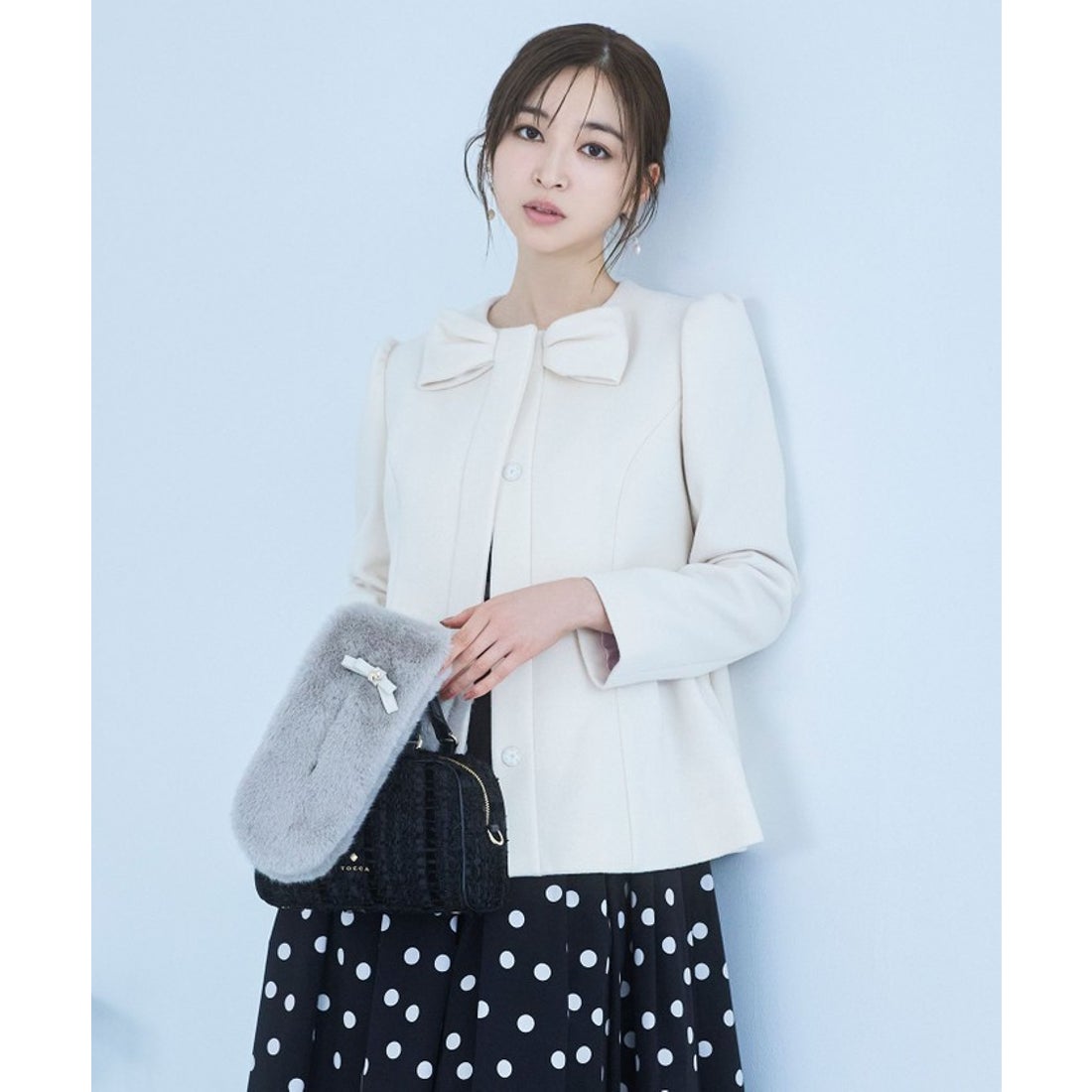 トッカ TOCCA 【消臭】IN ROMANCE SHORT ショートコート （アイボリー