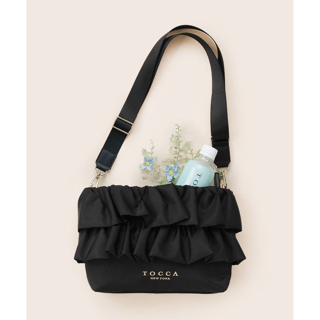 TOCCA FRILL POCHETTE ポシェット （ブラック系） -靴＆ファッション