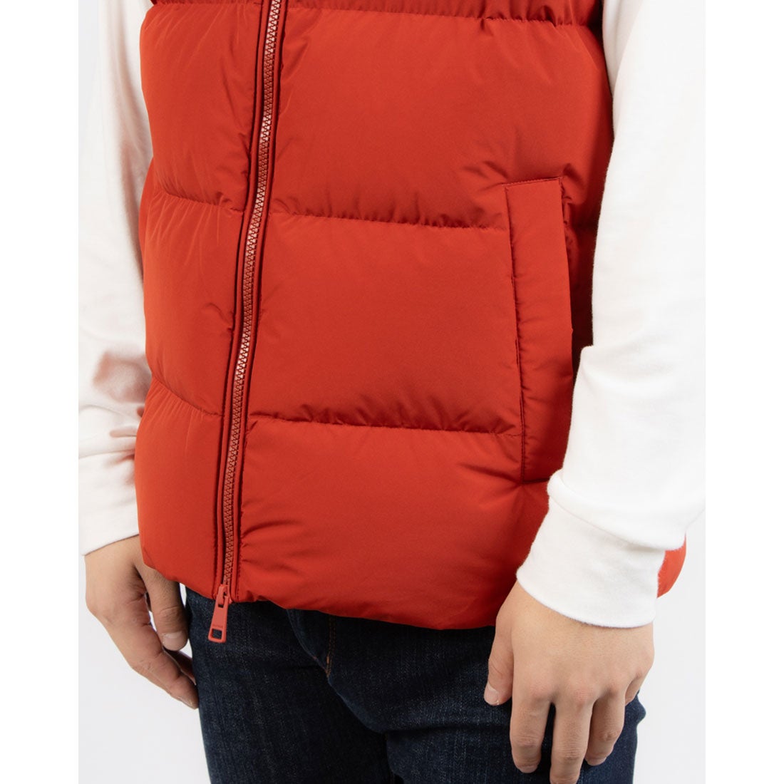 トミー ヒルフィガー TOMMY HILFIGER ダウンベスト （レッド） -靴