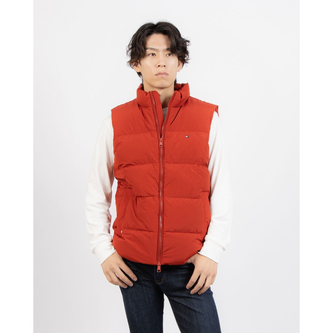 トミー ヒルフィガー TOMMY HILFIGER ダウンベスト （レッド） -waja