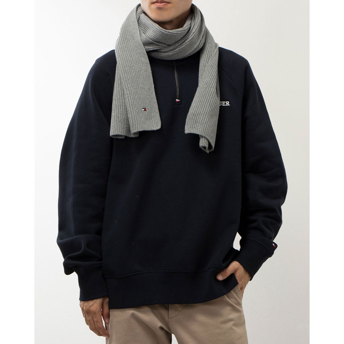 トミー ヒルフィガー TOMMY HILFIGER エッセンシャルフラッグマフラー