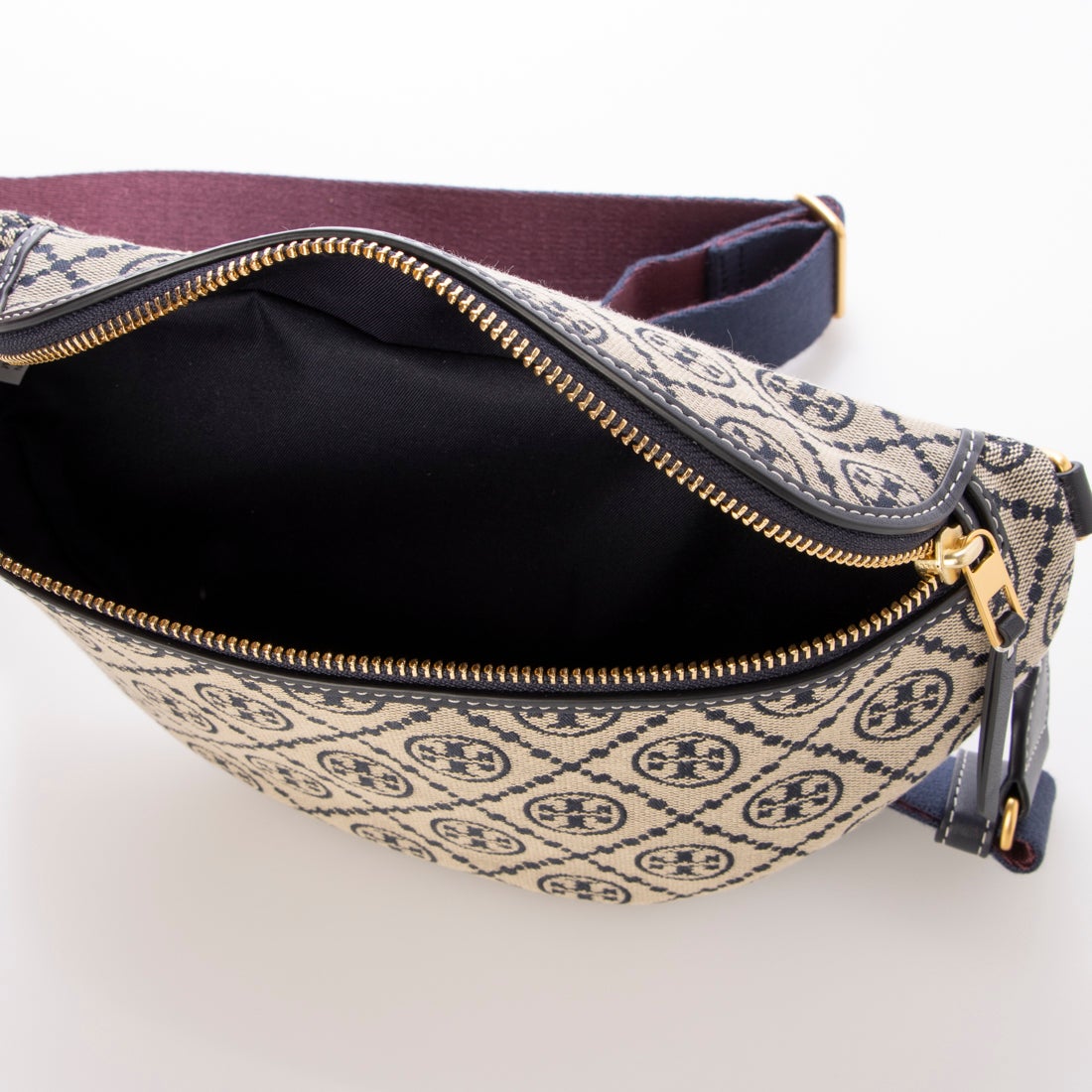 トリーバーチ TORY BURCH Tモノグラム ベルトバッグ （Tory Navy