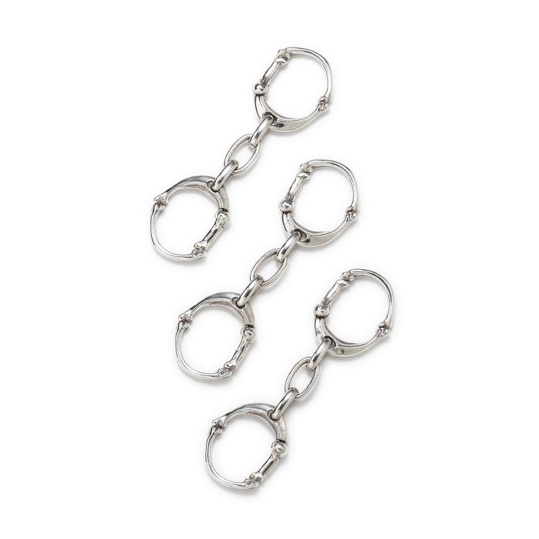 TAKAHIROMIYASHITATheSoloist. bone shaped carabiner bracelet.-S