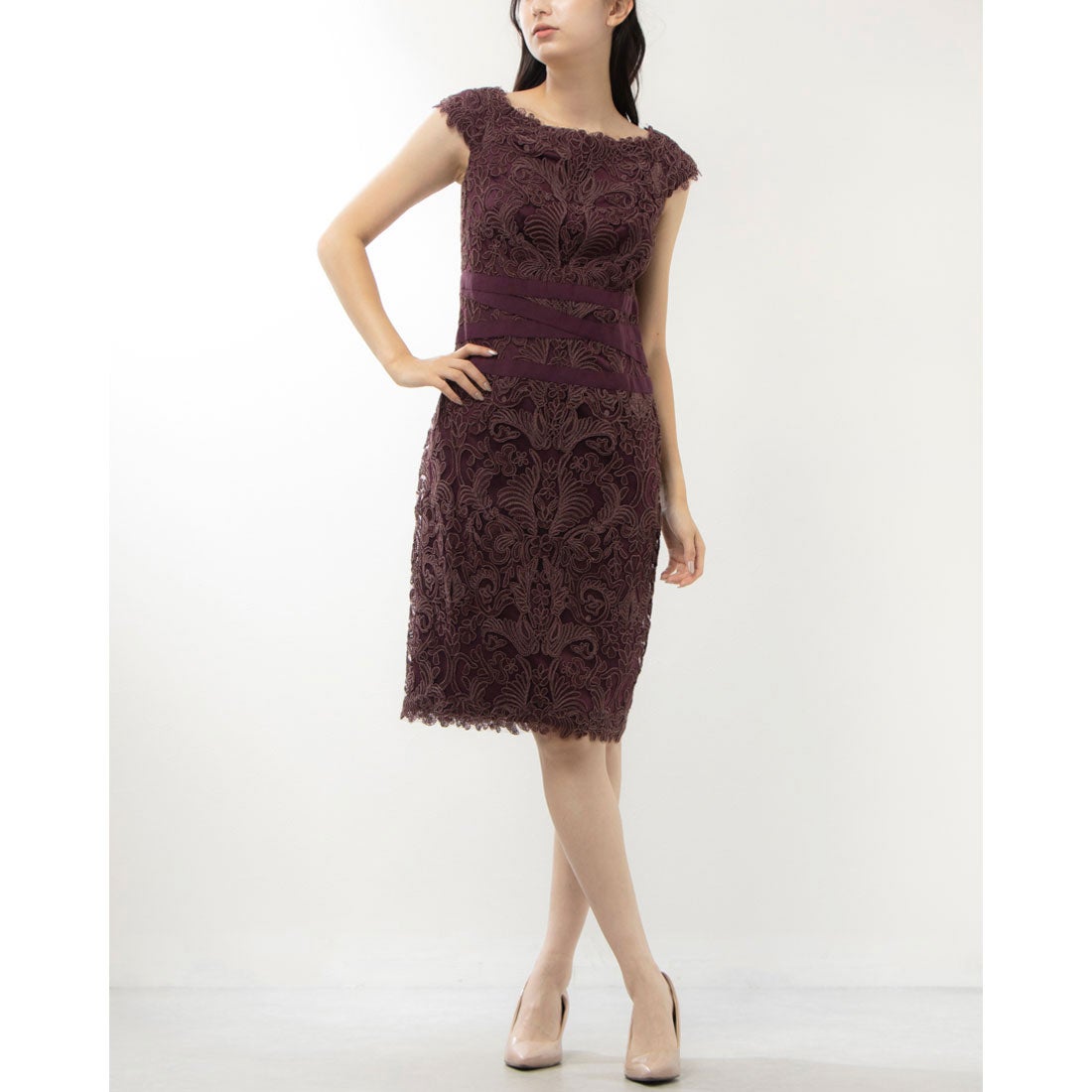 タダシショージ TADASHI SHOJI ☆大人シックな上品ボルドー！ 高級感