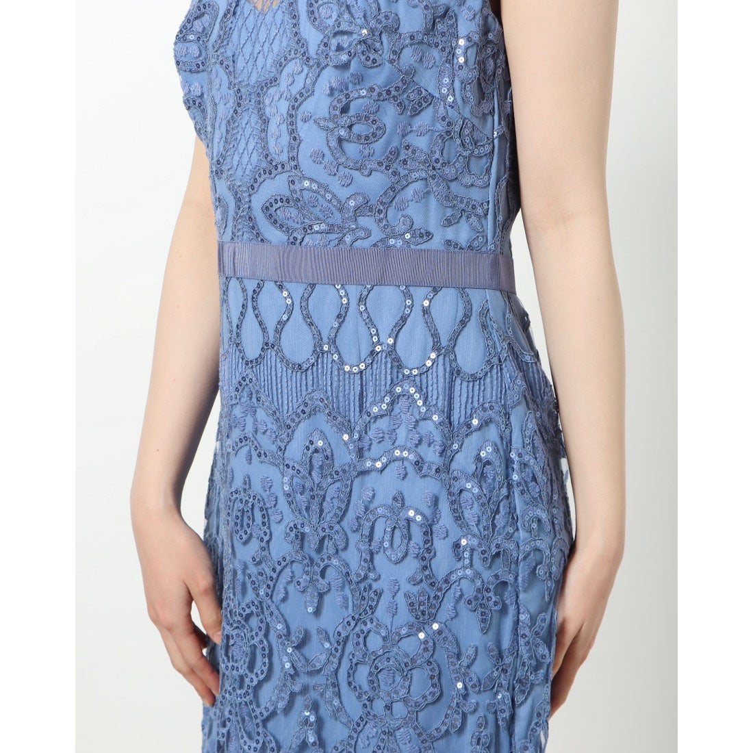 タダシショージ TADASHI SHOJI スパンコール 刺繍 レース カクテル