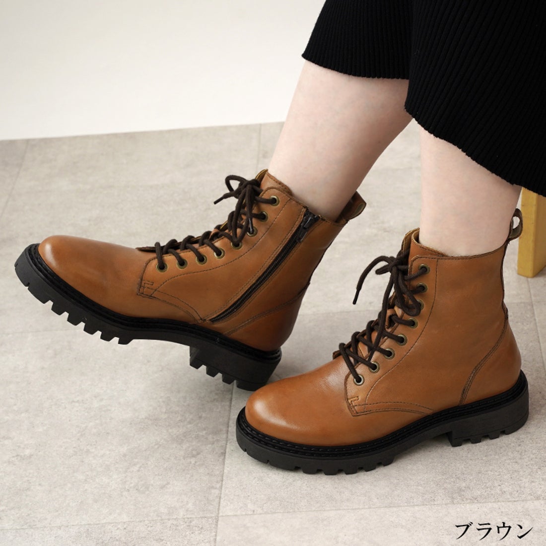 リリオブランコ Lirio blanco 本革 撥水 ブーツ レディース ショート