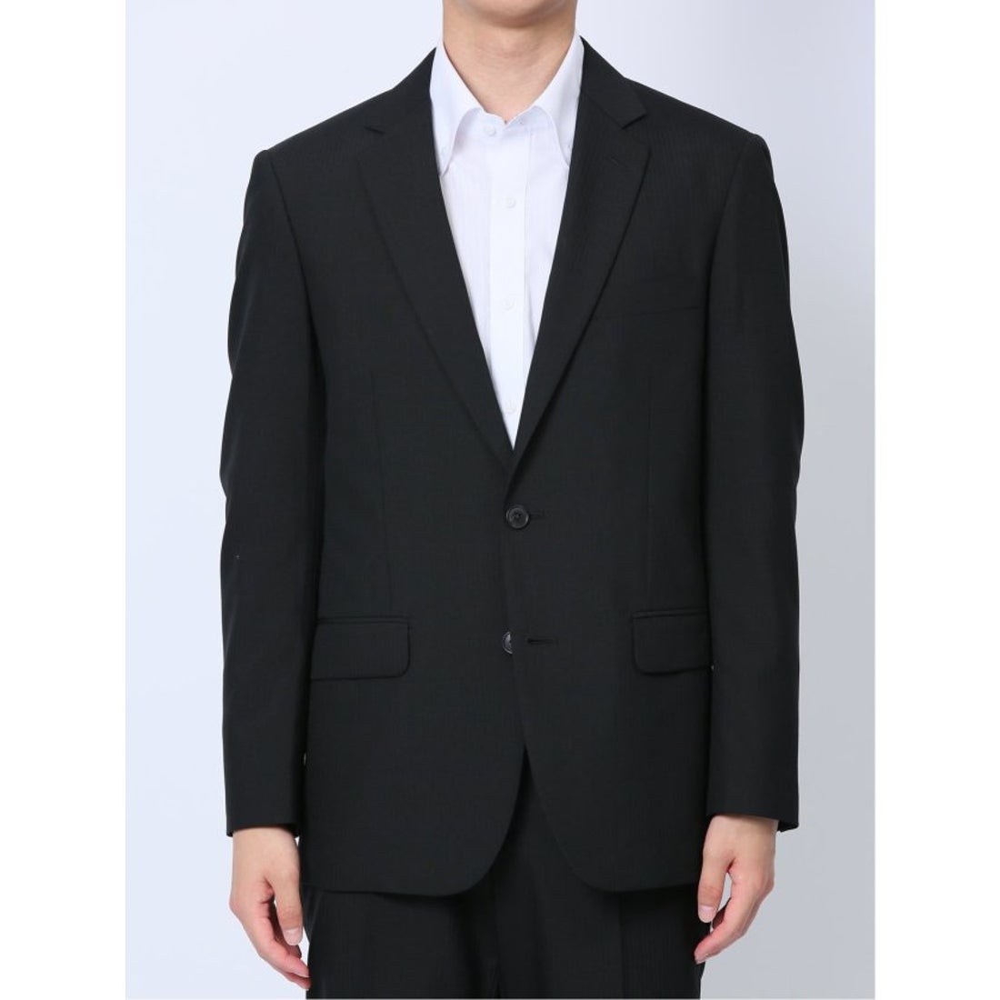 TAKA-Q 【ウール】 ウール混 スリムフィット 2ボタン2ピーススーツ