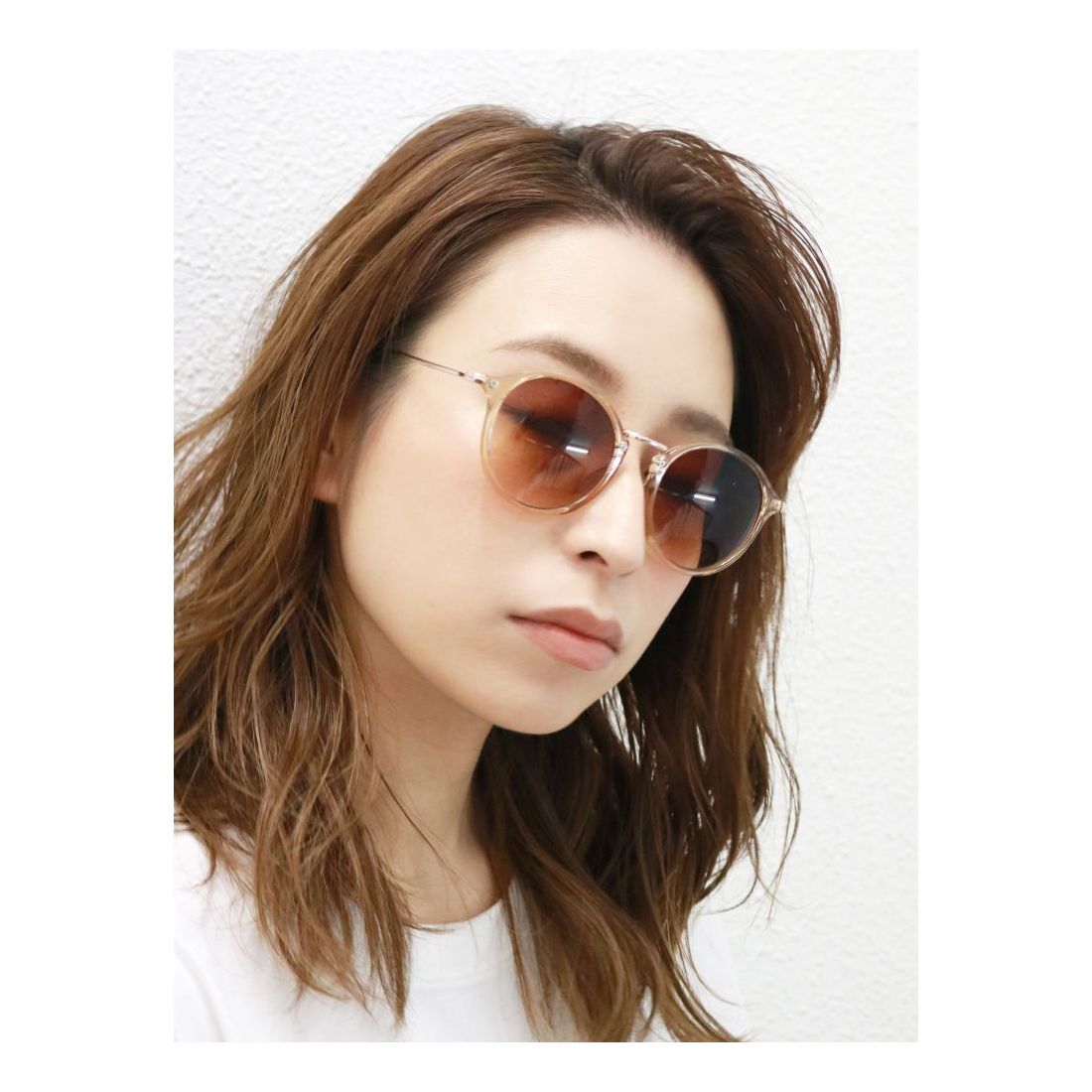 Ungrid クリアフレームサングラス（ブラウン） -靴＆ファッション通販