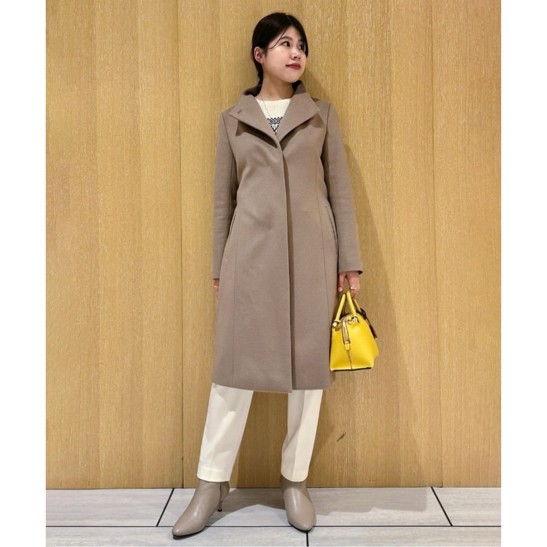 アンタイトル UNTITLED 【日本製／2WAY衿】スタンドカラー ロング