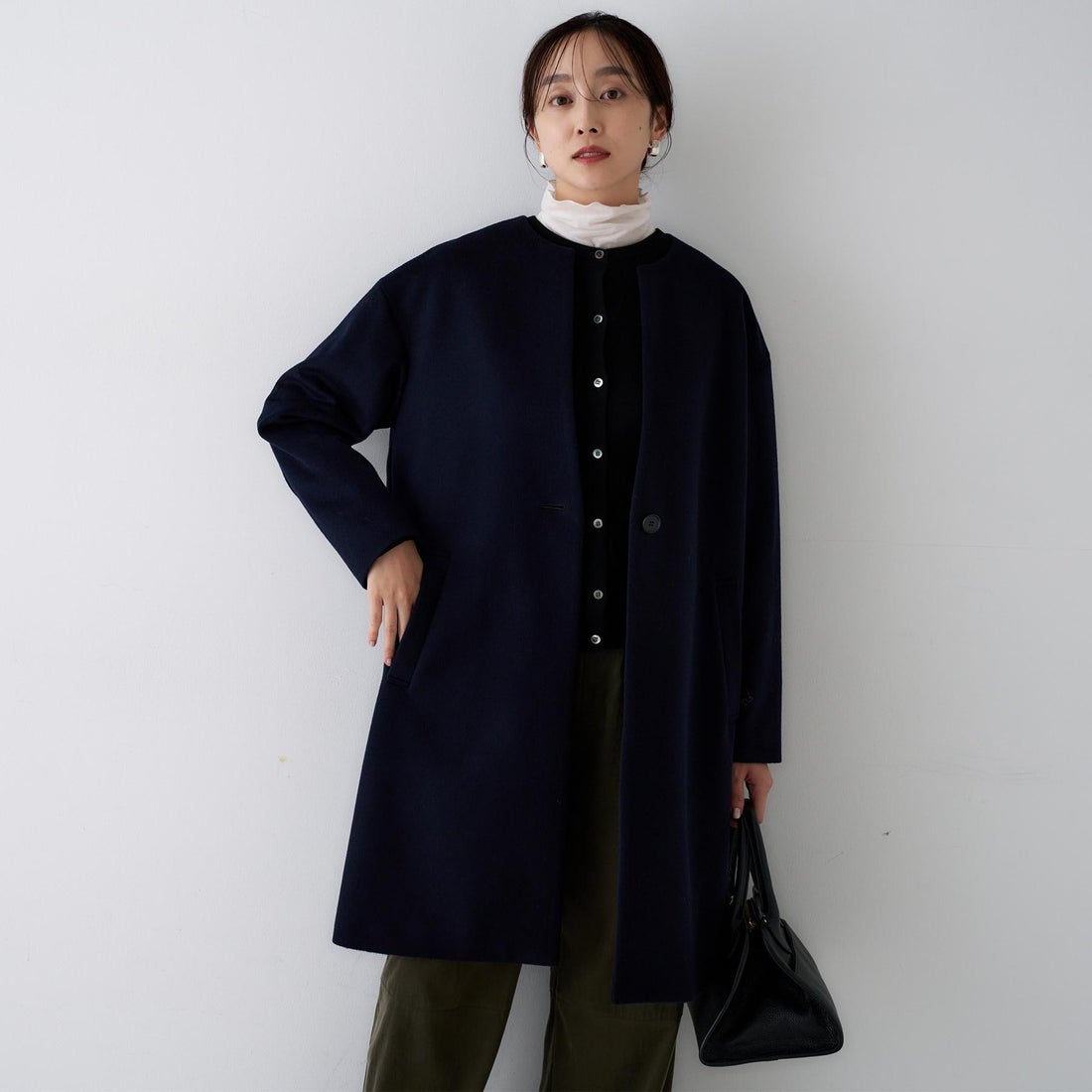 アンタイトル UNTITLED 【日本製／通勤／フォーマル】カシミヤ混ノー