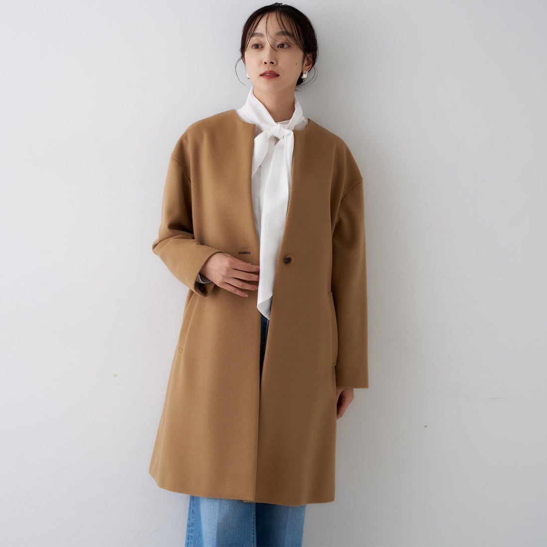 アンタイトル UNTITLED 【日本製／通勤／フォーマル】カシミヤ混ノー