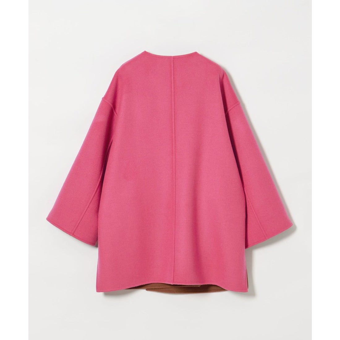 UNITED ARROWS バイカラー リバー ミドルコート （OFF WHITE