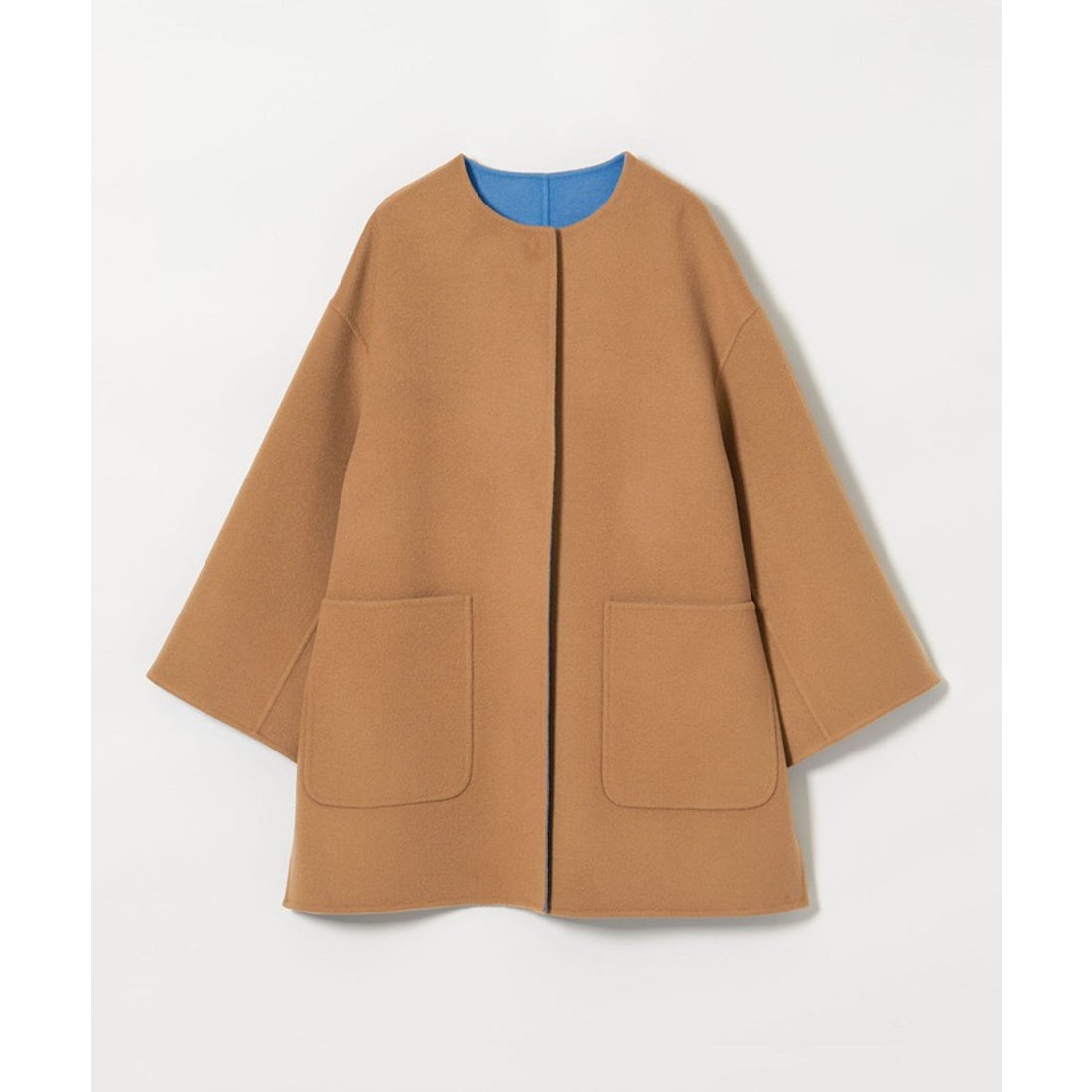 UNITED ARROWS バイカラー リバー ミドルコート （COBALT