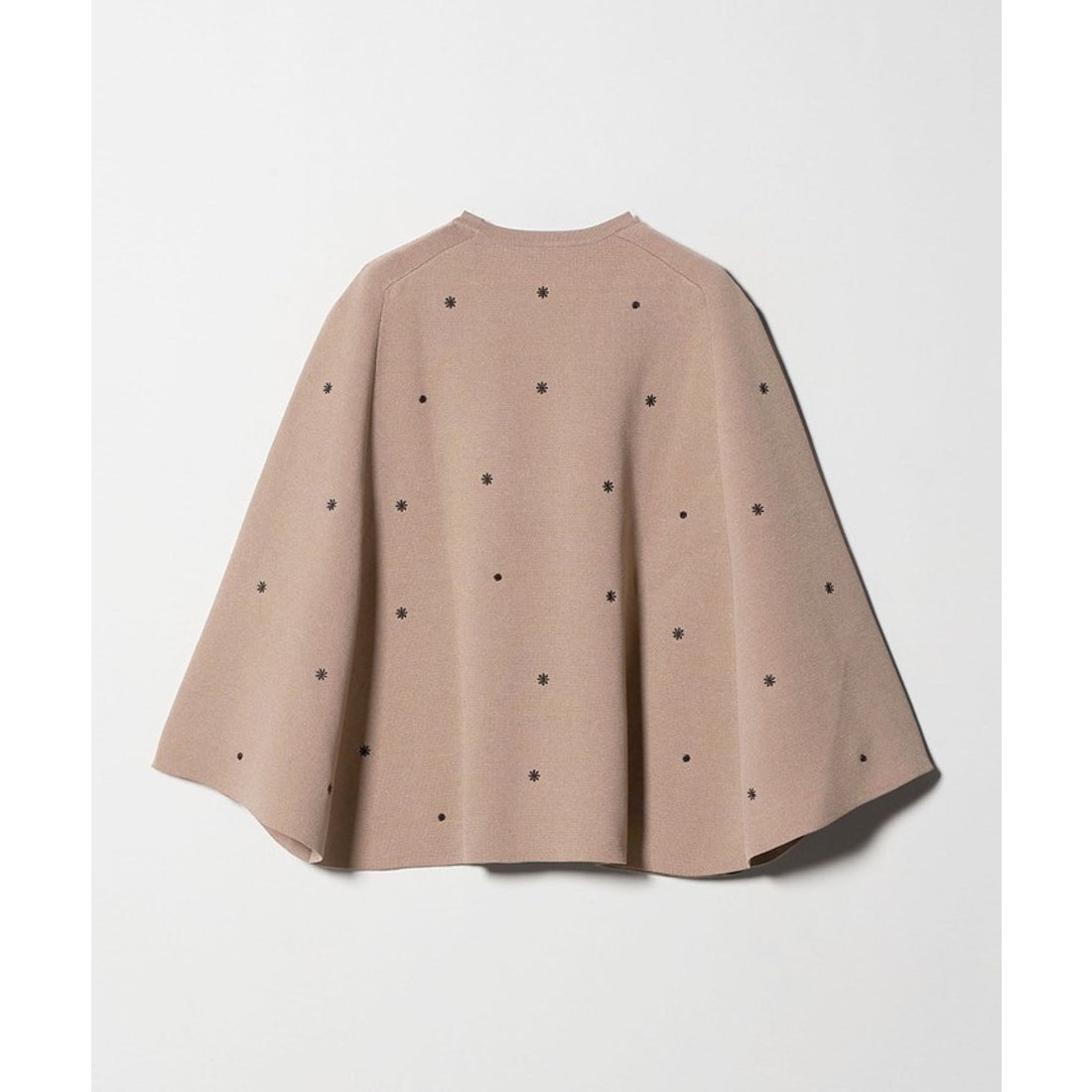 UNITED ARROWS エンブロイダリー フラワー ケープニット