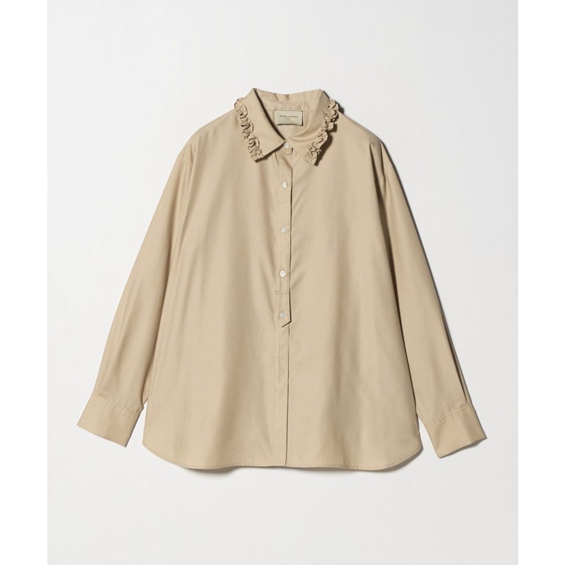 UNITED ARROWS ミニフリルシャツ‐ウォッシャブル‐ （OFF WHITE