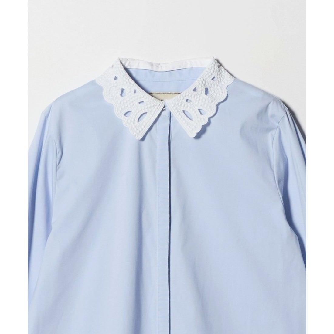 UNITED ARROWS エンブロイダリー カラー シャツ ‐ウォッシャブル