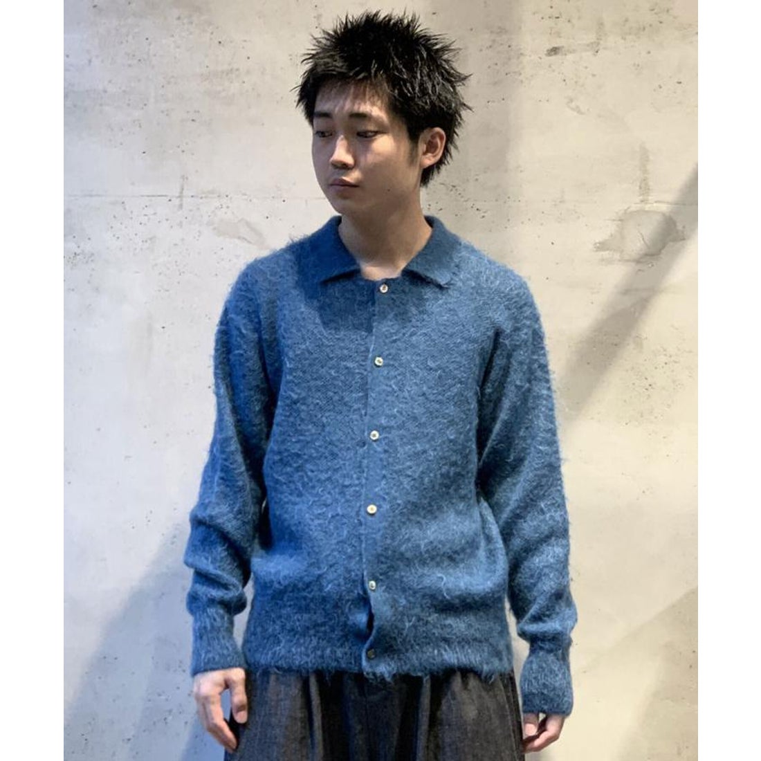 ガーデン GARDEN YOKE/ヨーク/BRUSHED MOHAIR KNIT SHIRT （PEACOCK