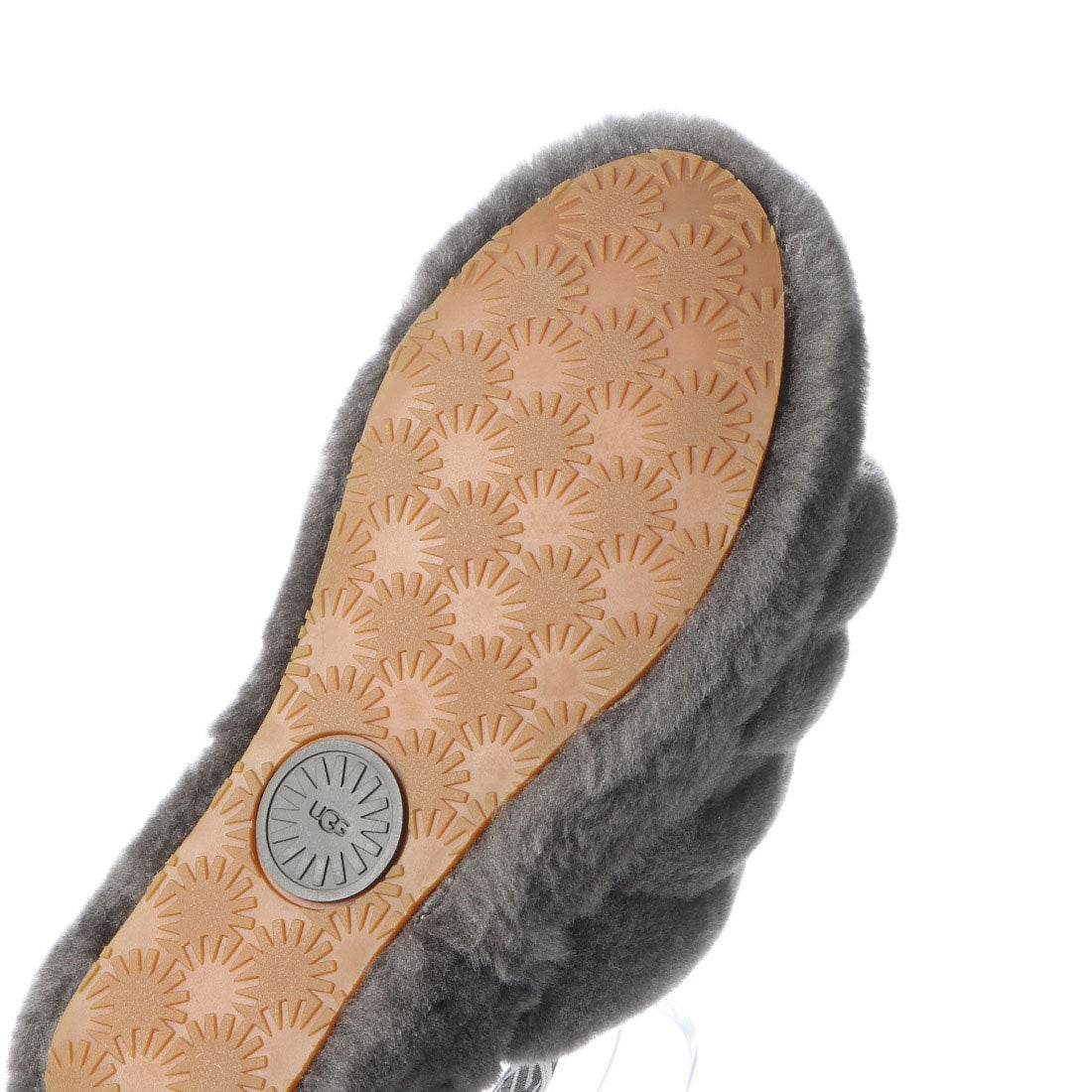 アグ UGG フラッフ イヤー スライド （チャコール） -靴＆ファッション