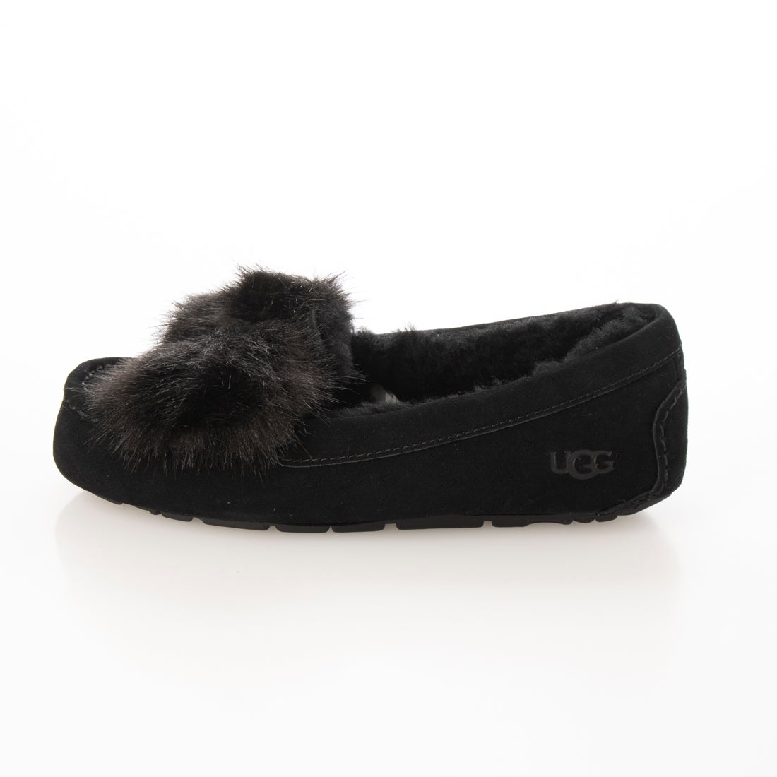 アグ UGG Ansley Puff Bow リボン モカシン （Charcoal
