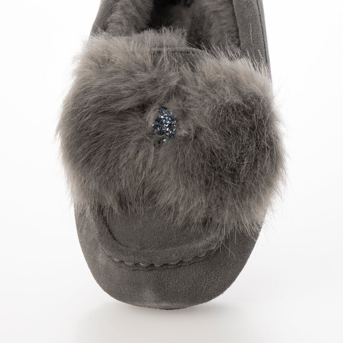 えりこ UGG グレー ストーン付き モカシン 39 えりこ UGG グレー