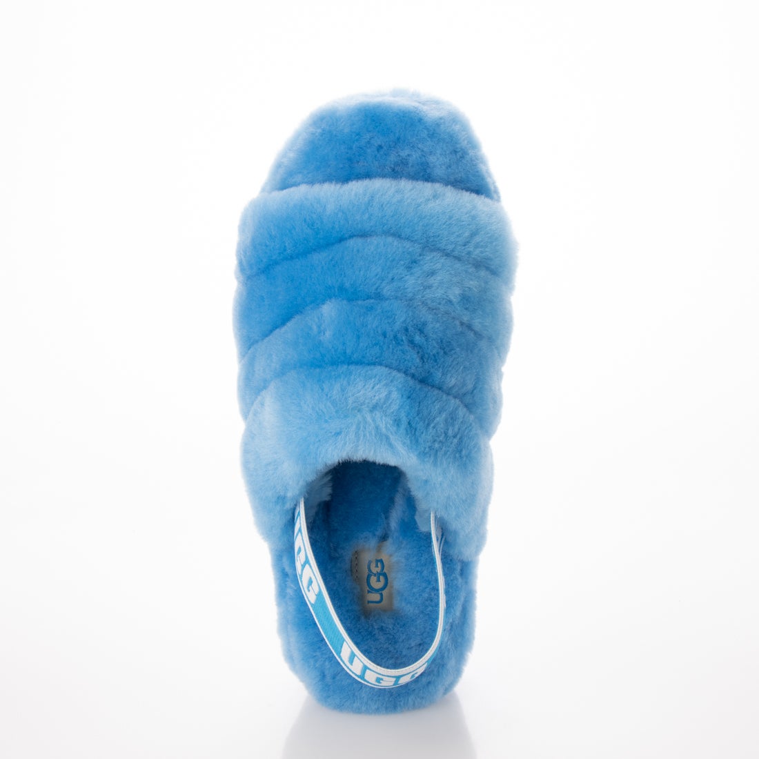 アグ UGG Fluff Yeah Slide Neon ファーサンダル （Neon Blue