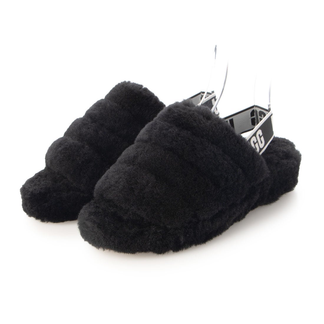アグ UGG セール仕入れ☆Fluff Yeah Slide ファーサンダル （ブラック