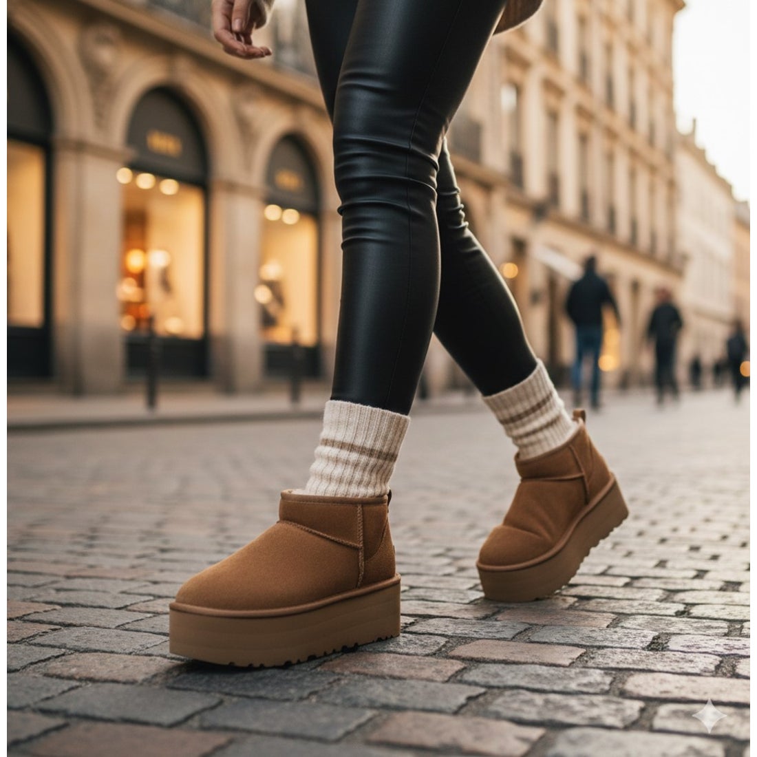 アグ UGG CLASSIC ULTRA MINI PLATFORM 厚底ムートンブーツ （チェス