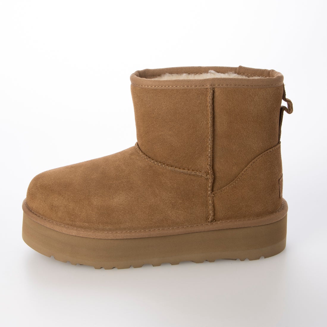 アグ UGG CLASSIC MINI PLATFORM ムートンブーツ （チェスナット） -靴