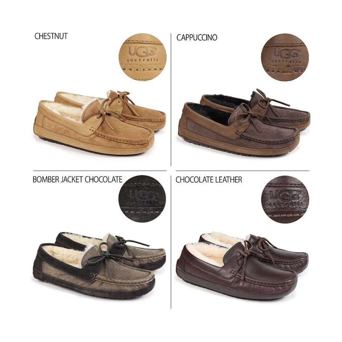 UGG アグ モカシン メンズ スリッポン ムートン シューズ バイロン