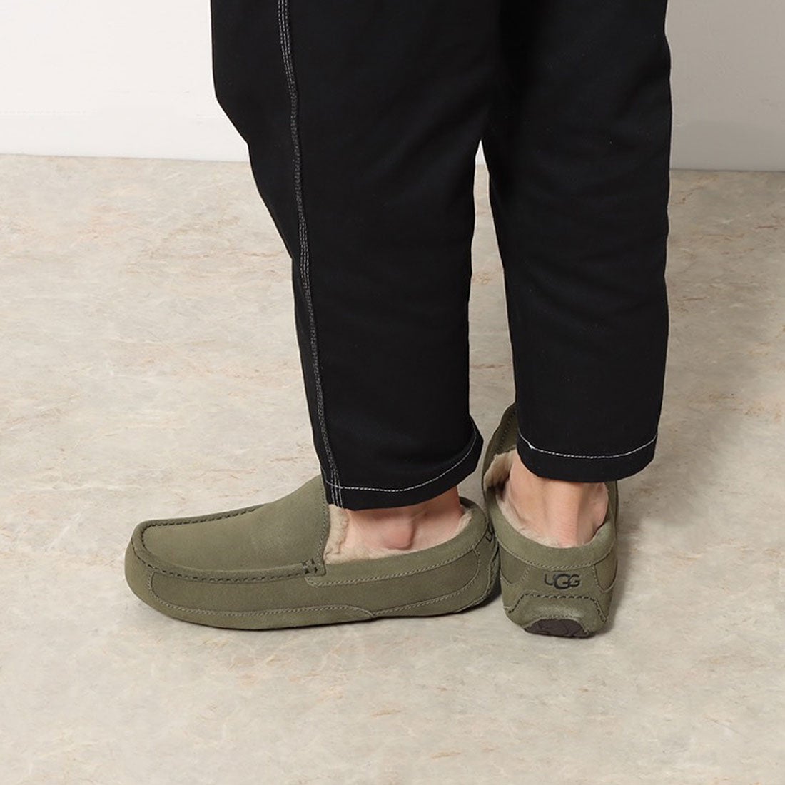 アグ UGG M アスコット モカシン （グレー） -waja bazar - 海外