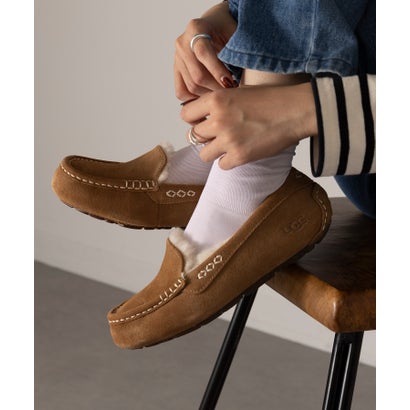 アグ UGG ANSLEY ウールボア スリッポン ローファー モカシン