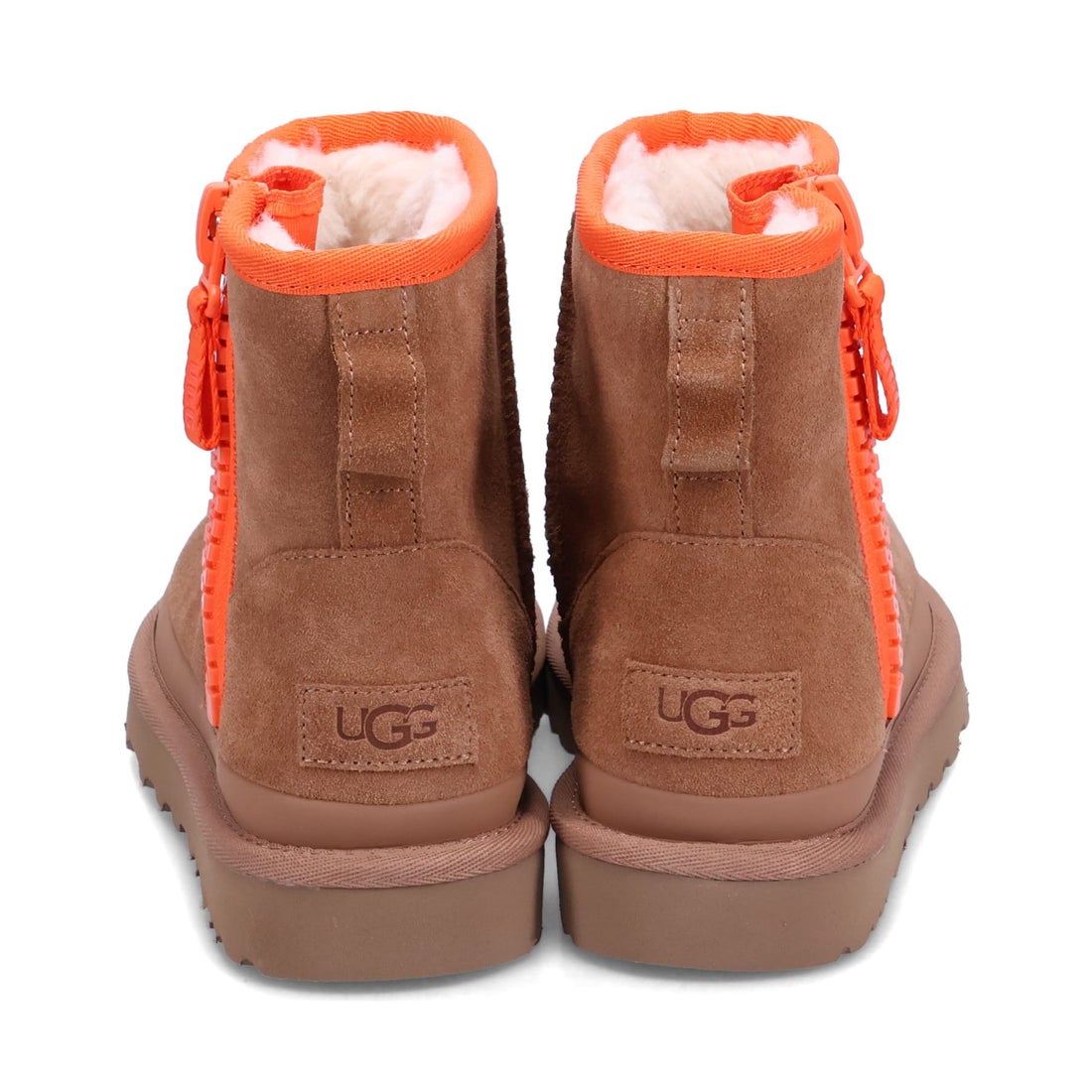 UGG アグ ムートンブーツ クラシック ミニ ジッパー テープ ロゴ