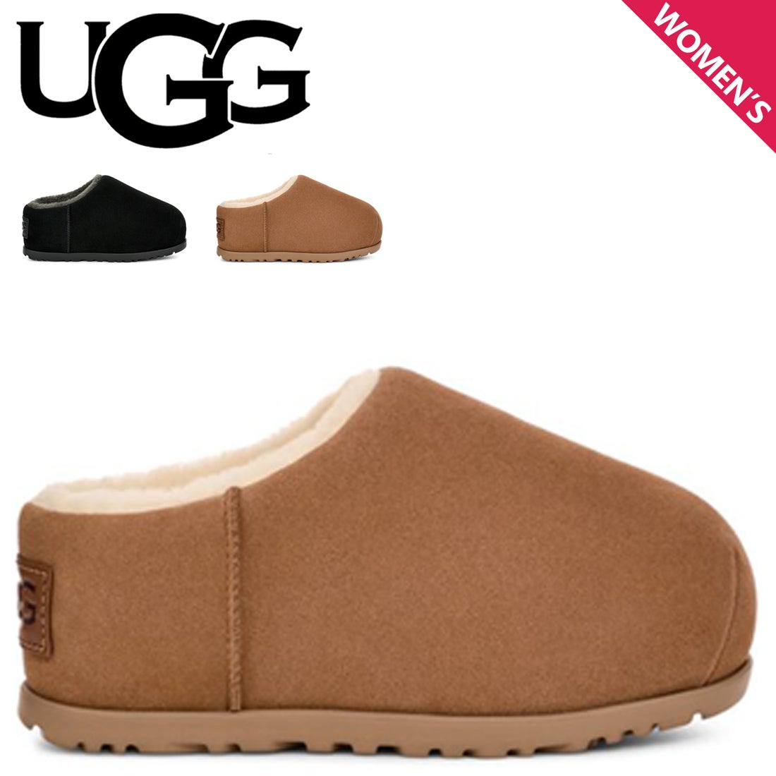 UGG アグ スリッポン ルームシューズ パンプド スライド レディース