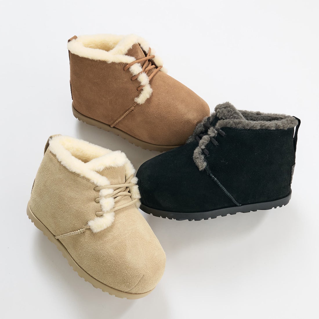 UGG アグ ブーツ ムートンブーツ ルームシューズ パンプド レース