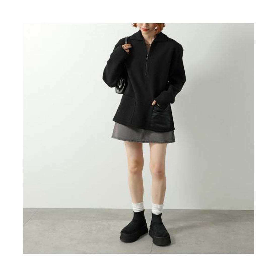 アグ UGG UGG ムートンブーツ CLASSIC MINI DIPPER 1168170 （BLK