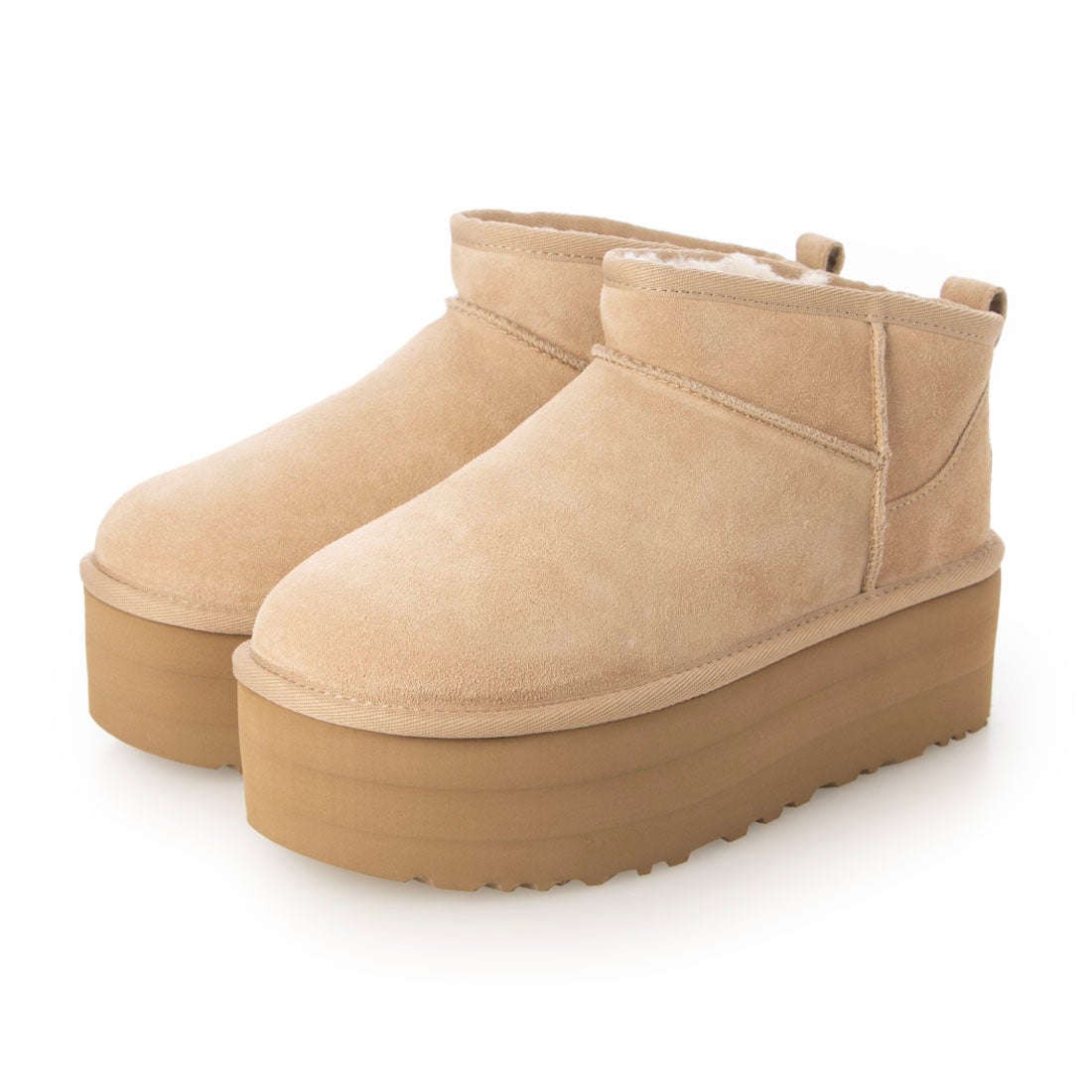 アグ UGG CLASSIC ULTRA MINI PLATFORM ブーツ （サンド） -waja bazar