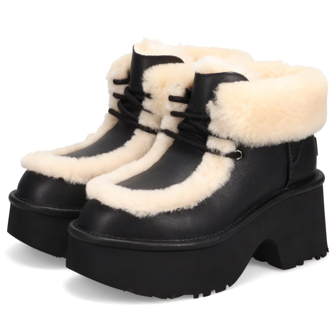 アグ UGG ブーツ ムートンブーツ エスミー レザー レース アップ